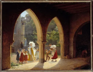 Madame Elisabeth of France Distributing Milk in Her House in Montreuil