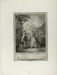 Evening Walk, from Monument of the Physical and Moral Costume of the Late Eighteenth Century