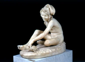 Neapolitan fisherman playing with a tortoise, 1833