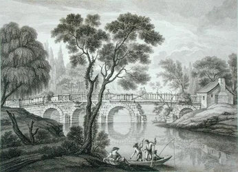 Design for a Ruinous Bridge for the Garden at Syon House, published 1778