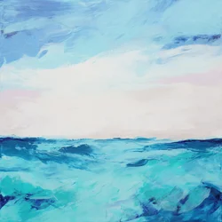 Calm Blue Ocean Waves