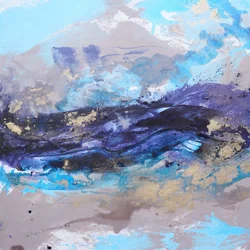 Purple Ocean Waves
