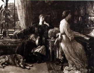 Memories, engraved by Herbert T. Dicksee, pub. by C.E. Clifford & Co.