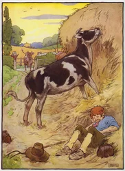 Illustration for Old Dame Trot and Her Pig