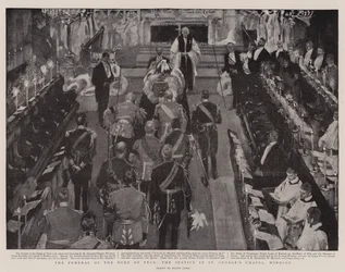 The Funeral of the Duke of Teck, the Service in St George