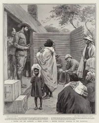 A Doctor and his Patients, a Scene outside a British Military Hospital in the Transvaal