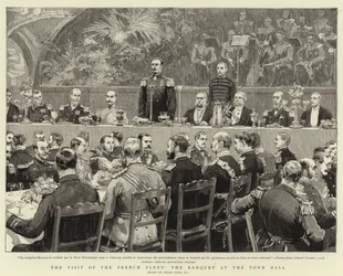 The Visit of the French Fleet, the Banquet at the Town Hall