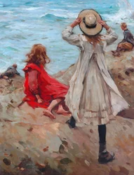 Children at the Seaside, 1910