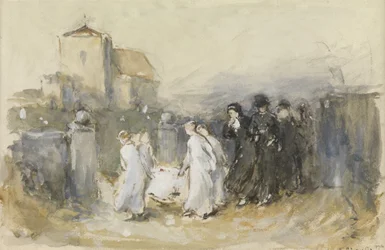 Study for Her First Born, Horsham Churchyard (Funeral of the First Born)