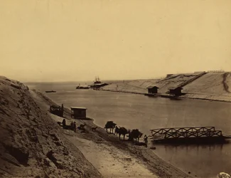Lake Timsah, Suez from opposite the chalet