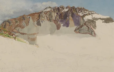 Mountainous Landscape in Italy: Il Resegone, 1885