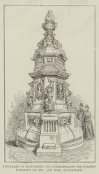 Fountain at Hawarden, to Commemorate the Golden Wedding of Mr and Mrs Gladstone