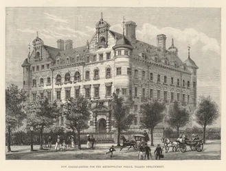 New Headquarters for the Metropolitan Police, Thames Embankment
