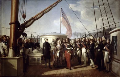 Queen Victoria received King Louis Philippe I on board the Royal Yacht, 2 September 1843