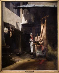 The Pig or Interior of a Yard with a Skinned Pig