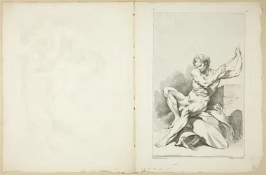 Academic Nude (recto and verso), from 