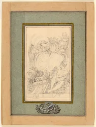 Armorial Bookplate for Crozat, Baron de Thiers