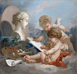 Cupids. Allegory of Painting