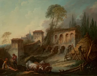 Imaginary Landscape with the Palatine Hill from Campo Vaccino