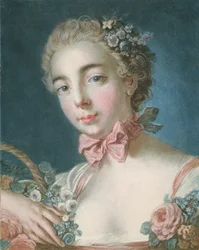 Head of Flora, Engraved by Louis-Marin Bonnet, 1769