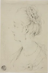 Profile Bust of Young Woman