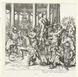 Triumph of Bacchus, Left Half