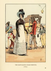 Woman Waiting for a Stage Coach