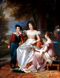 Portrait of the Comtesse du Cayla and Her Two Children