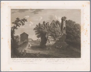 View of the Tombs of Horatii and Curiatii (Albano)