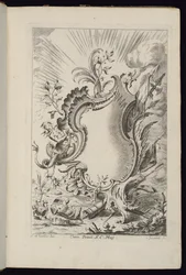 Cartouche with Dragon, Book of Cartouches for Different Uses