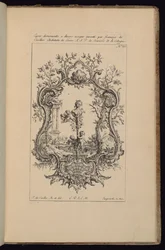 Cartouche with Female Bust, Livre d’ornements (Book of Ornaments)