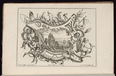 Cartouche with Young Tritons, Book of Irregular Cartouches