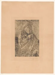 Young Woman with Floral Shawl
