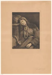 Resting Musician with Castanets and Tambourine (Mignon)