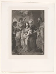 Mary as a Young Woman, Adorned by Angels in the Presence of Joachim and Anna