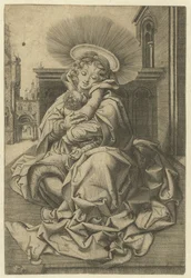 Madonna with Child in a Garden