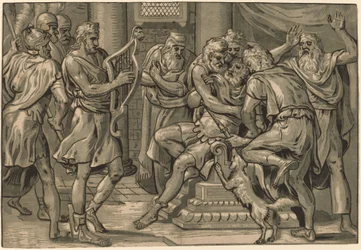 David Playing the Harp before Saul