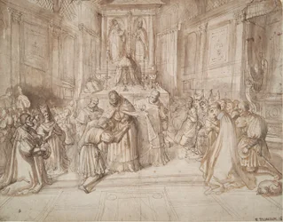 Knighting of a Young Man