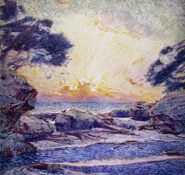 Coast Scene; Sunset