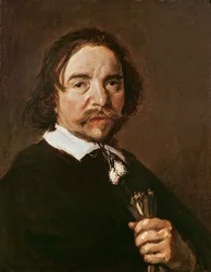 Portrait of a Man with a Glove and Black Hair, c. 1657