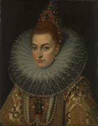 Portrait of Archduchess Isabella Clara Eugenia (1566-1633, Infanta of Spain)