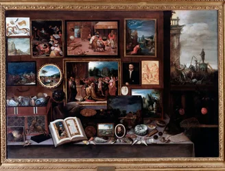 View of a Cabinet of Curiosities or Chamber of Wonders