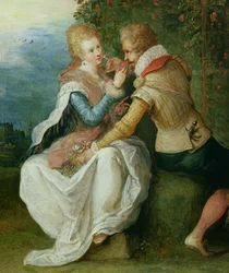 Two Lovers in a Garden