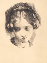 Head of a Young Girl Seen from the Front