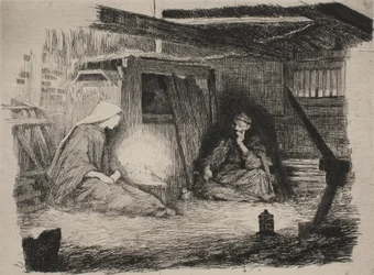 Mary, Christ Child, and Joseph on Christmas Morning