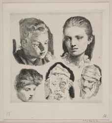 Test Plate: Four Heads