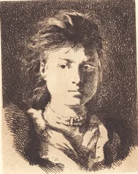 Unfinished Head of a Young Girl, Full Face