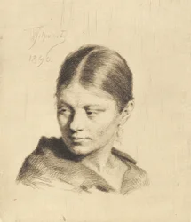 Young Girl Looking to the Side