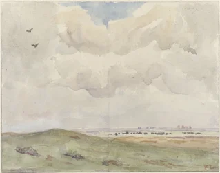 Dune Landscape with Herd