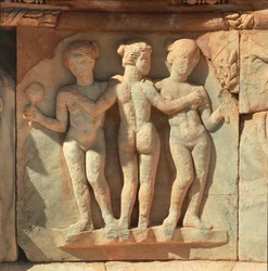 Ancient Sabratha, Theater, Detail of Relief